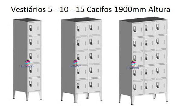 05 Vestiários Cacifos Portas Metálicas 51015_Baltexport