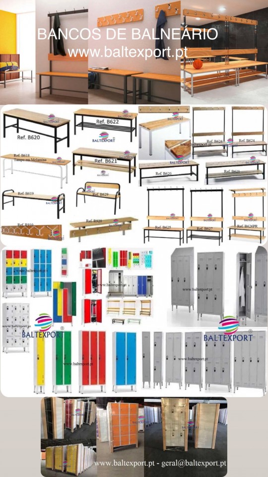 Bancos balneário réguas madeira pinho e réguas Fenólico 