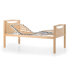 Cama articulada manual em madeira de faia epoxy C.2020xL.960xA.500mm  