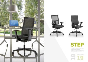 STEP - Cadeiras de Escritório Operativa Estofada