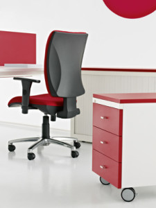 Bloco rodado 3 gavetas frentes e tampo melamina