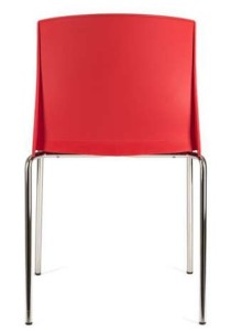 Cadeira Pull, estrutura 4 pés cromada, casco em PP. Cores disponíveis para o casco: vermelho, preto, branco, laranja, castanho, amarelo, violeta, verde, azul e cinza BPU200